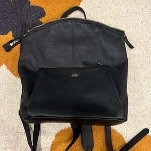 Black Vince Camuto leather backpack